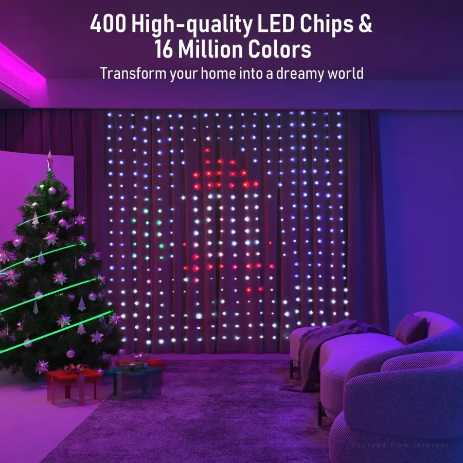 Twinkly Curtain Smart LED Lights — photo 2