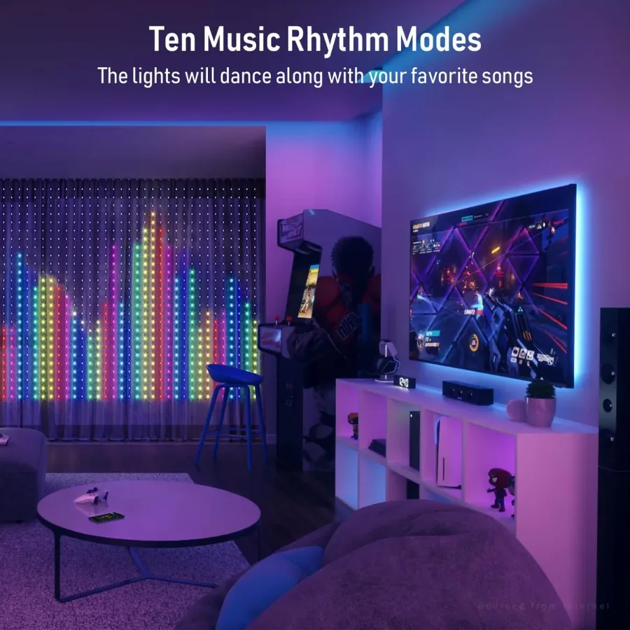 Twinkly Curtain Smart LED Lights β photo 3
