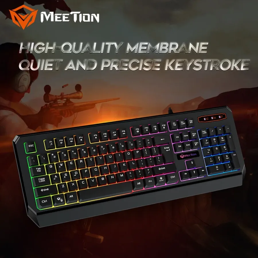MEETION Wired RGB Gaming Keyboard MT-K9320 β photo 2