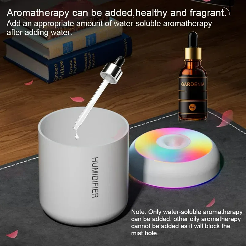 180ML Mini Air Humidifier USB Aroma Diffuser Essential Oil Purifier β photo 5
