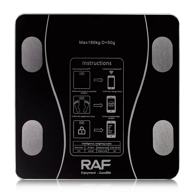 RAF Electronic Floor Scale, Maximum 180 kg — photo 4