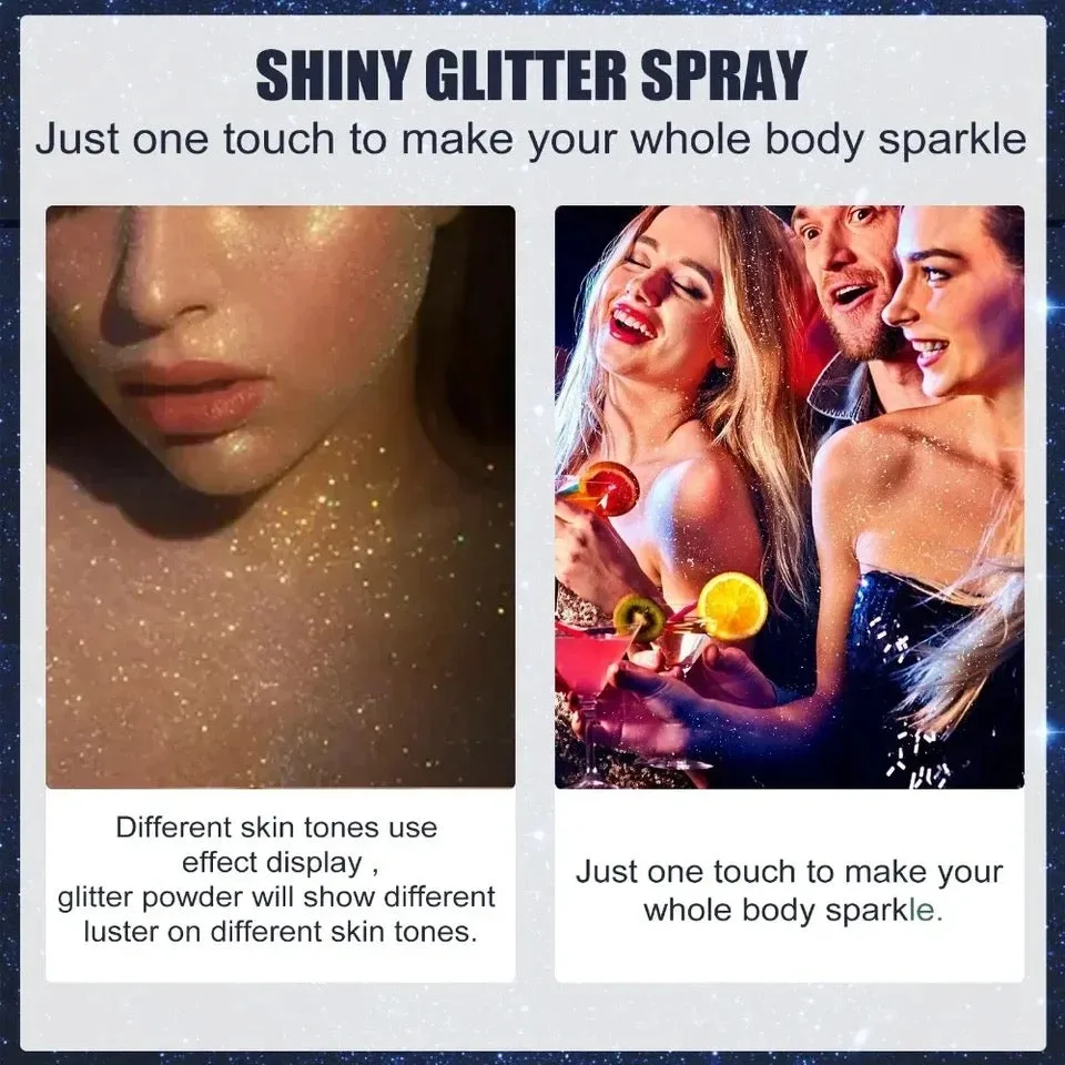 Shiny Glitter Spray Body Glitter Spray, Hair Glitter β photo 3