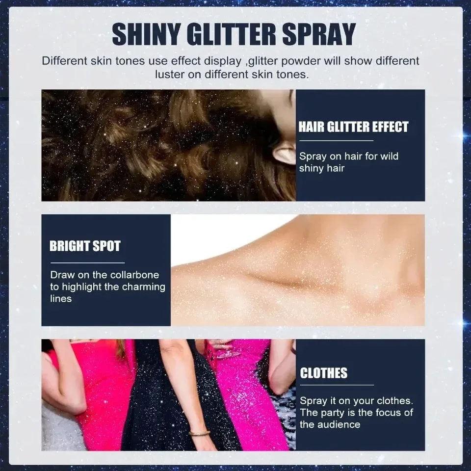 Shiny Glitter Spray Body Glitter Spray, Hair Glitter — photo 5