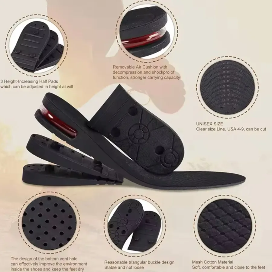 Foot Height Increase Insole With Air Cushion Adjustable Shoe — photo 5