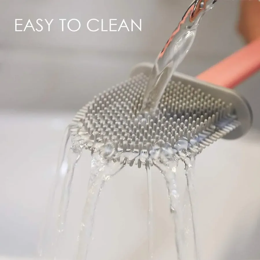 Silicone Toilet Brush Set - Bendable Deep Cleaning Feature — photo 6