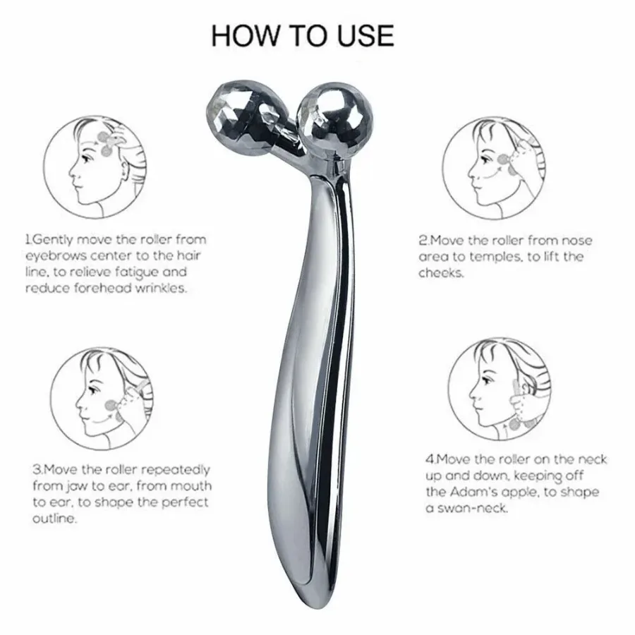 3D Y-shaped Face Lifting Facial Massage Roller 360° — photo 3