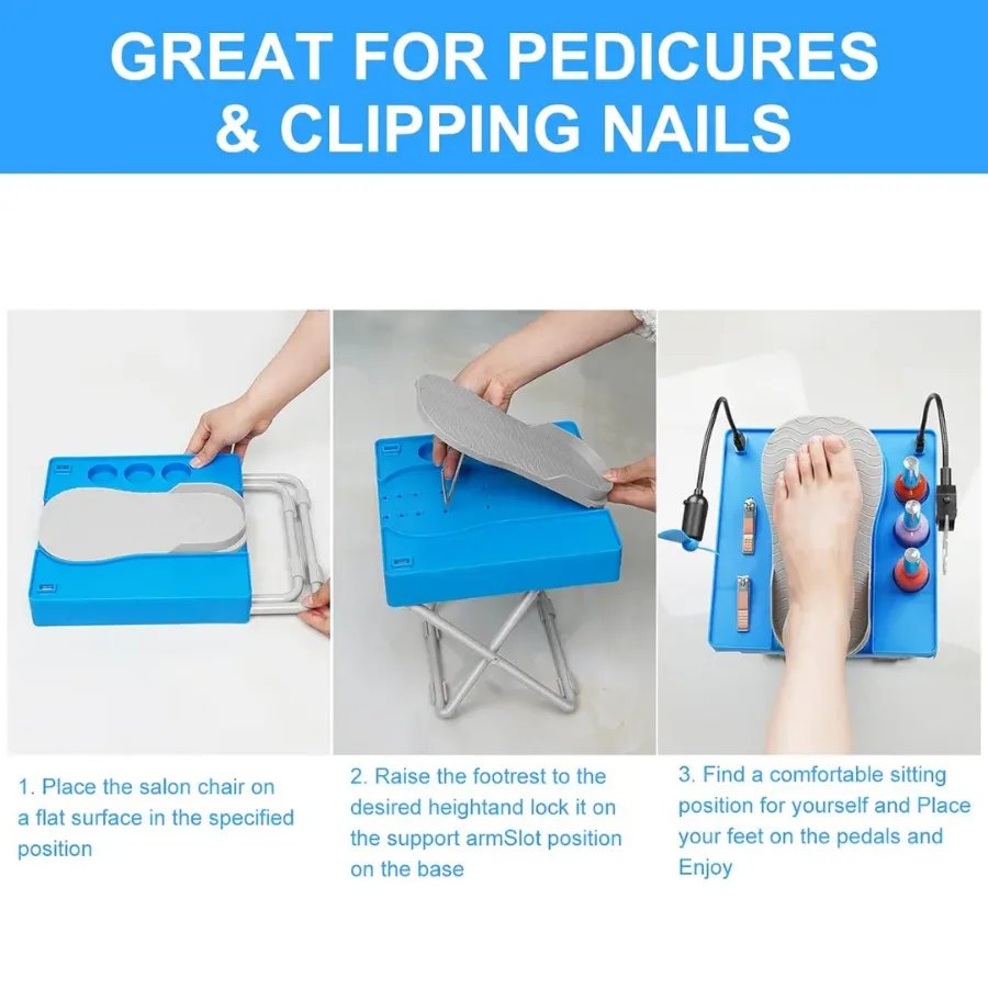 Pedi Salon Deluxe Pedicure Table | Step Pedicure Stool β photo 5