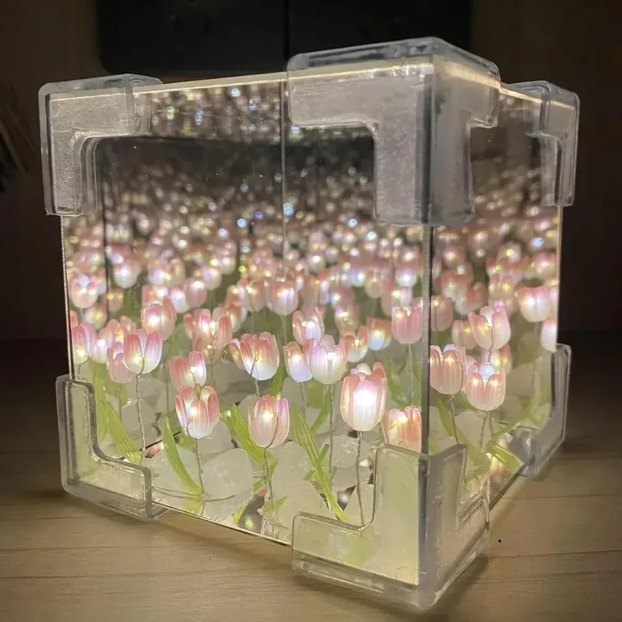 Tulip Mirror Night Light DIY — photo 3