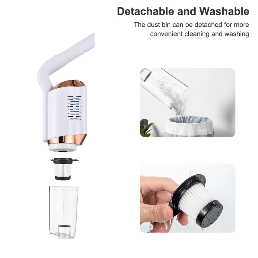 8500Pa Powerful Suction Cordless Handheld Vacuum Cleaner 120W β photo 5