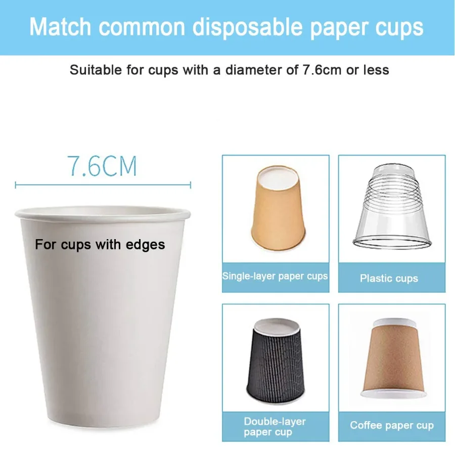 Cup Dispenser Pull Type Paper Water Disposable Button Press Cup Remover Holder For Home Offices Shops And Hospital — photo 6
