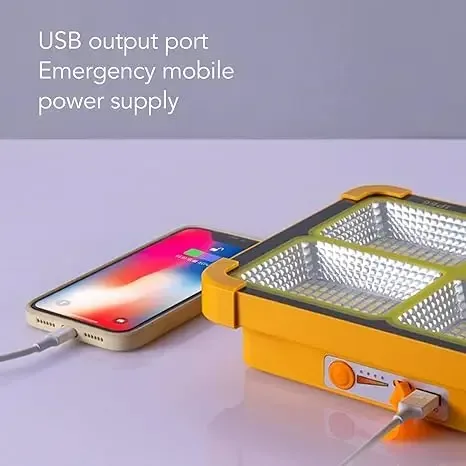 The IP66 rechargeable work light has adjustable LED lighting for outdoor use during camping, emergencies, and car repairs. — photo 6