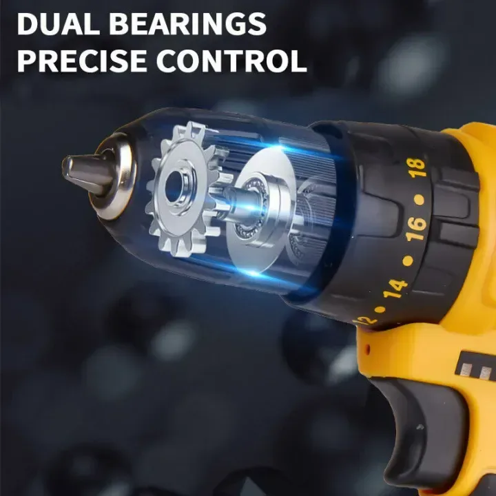24V DUNLANDI Cordless Drill Machine Kit With 2 Battery β photo 3