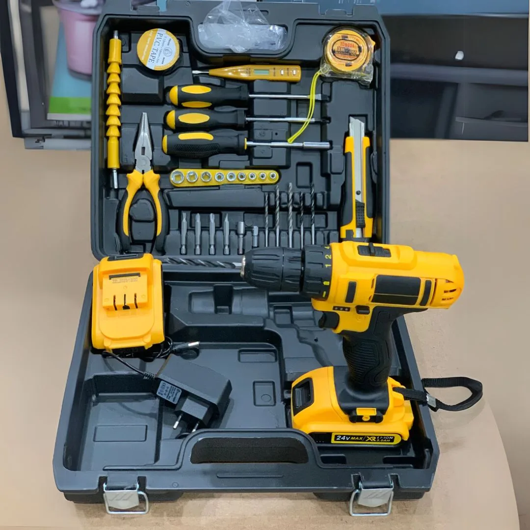 24V DUNLANDI Cordless Drill Machine Kit With 2 Battery — photo 6