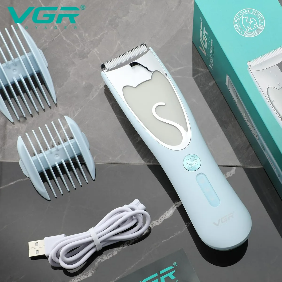 VGR V203 Cordless Dog Clippers Waterproof — photo 2