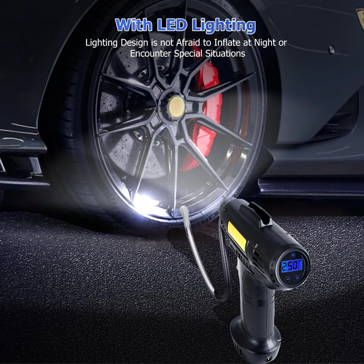 Tyre Inflator Pump Car Air Compressor Auto Shut-Off Portable 12V — photo 3