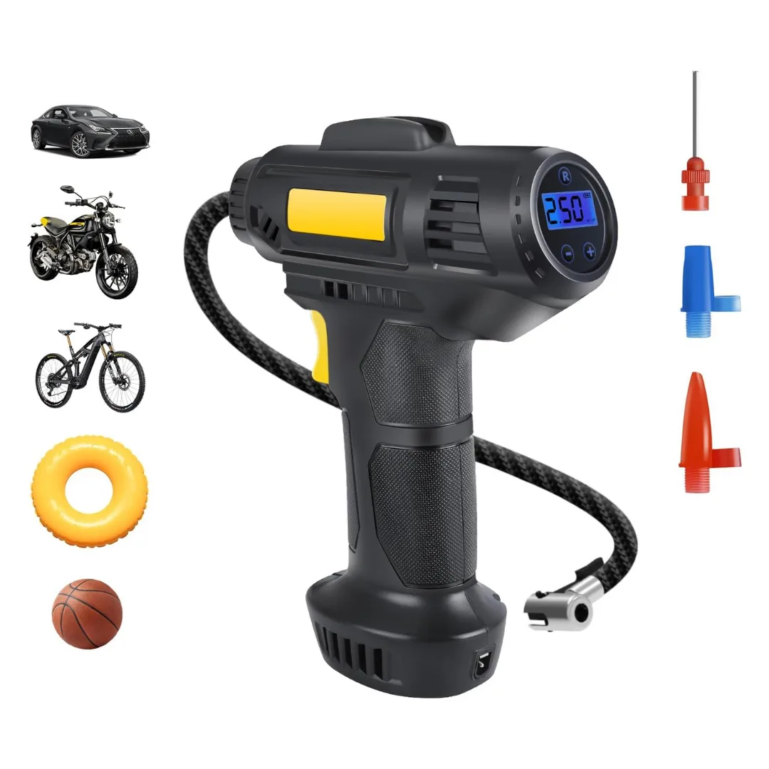 Tyre Inflator Pump Car Air Compressor Auto Shut-Off Portable 12V