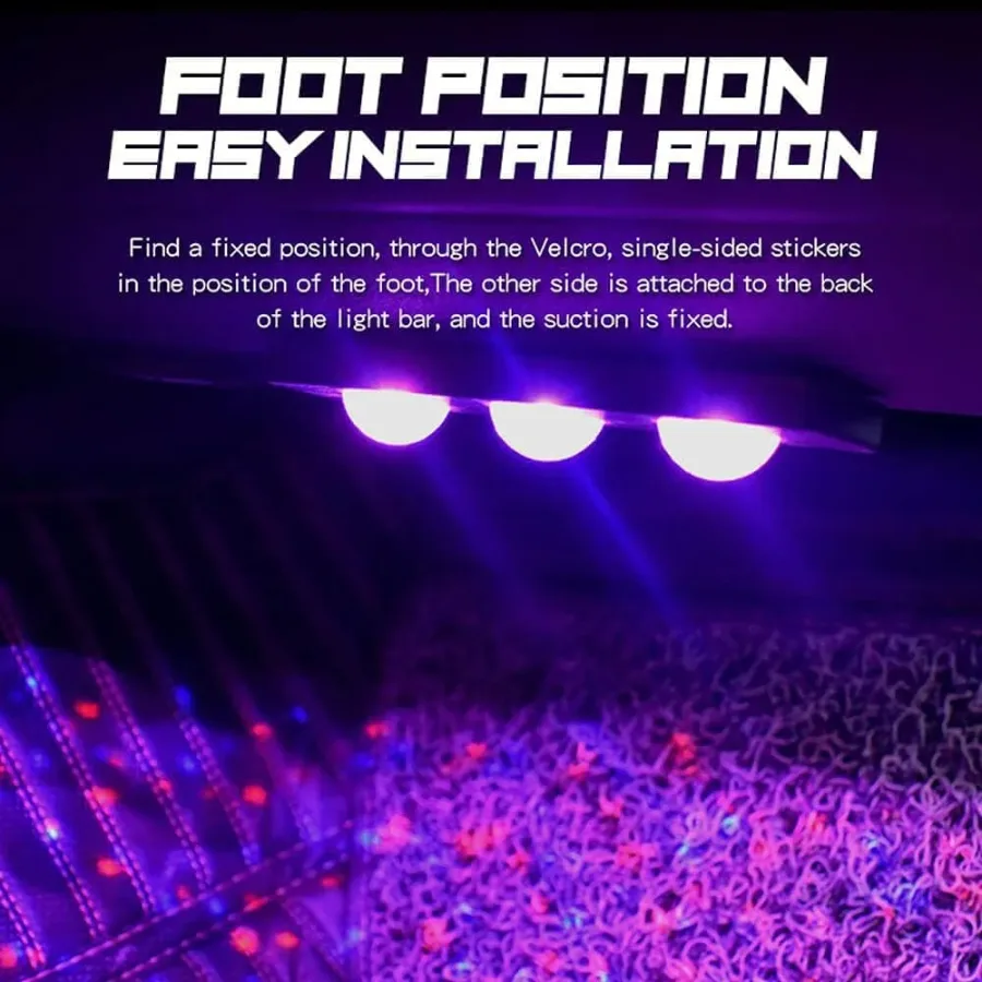 4 Pcs Crystal LED Strip Lights Bulbs With 7 Color Control RGB — photo 5