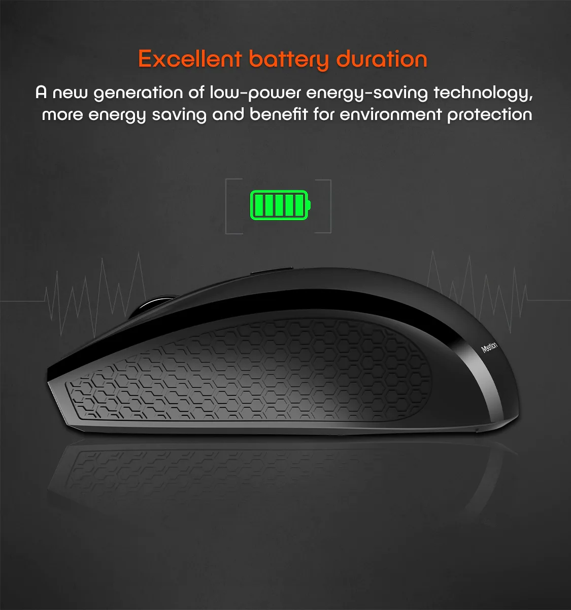 Meetion 2.4G Wireless Mouse Laptop Optical Mouse β photo 3