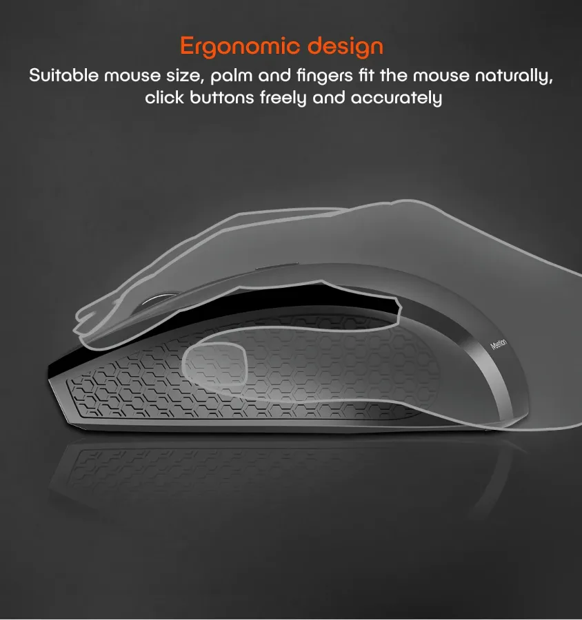 Meetion 2.4G Wireless Mouse Laptop Optical Mouse β photo 4