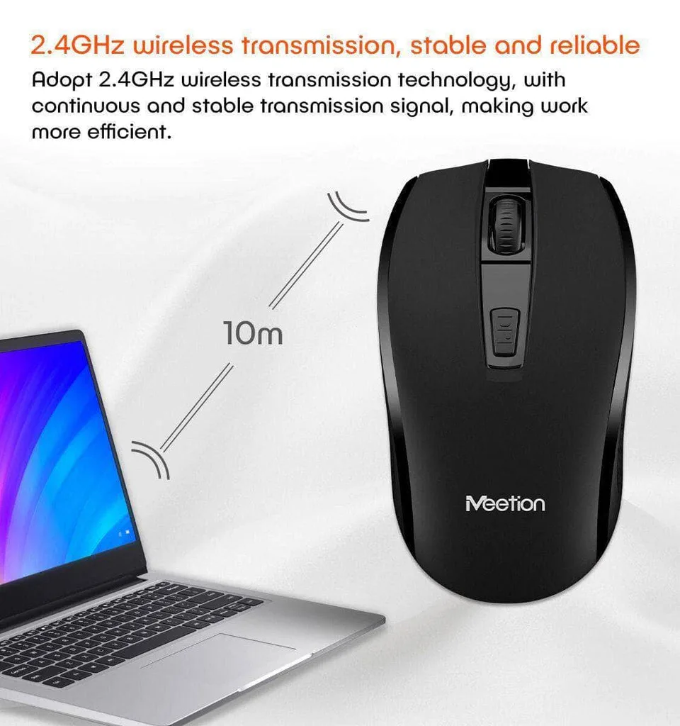 Meetion 2.4G Wireless Mouse Laptop Optical Mouse — photo 5