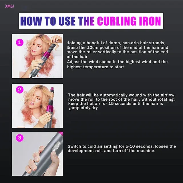5 In 1 Hot Air Styler Hair Straightener — photo 5