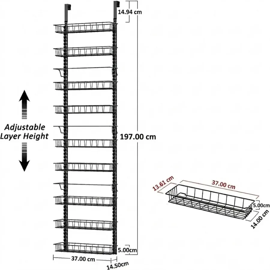 Over Door Storage Rack Organiser β photo 8