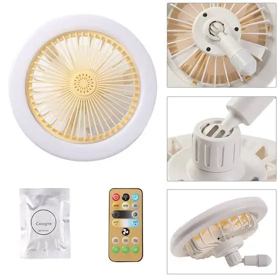 Socket Lamp Fan Light Cooler With Remote Control β photo 4
