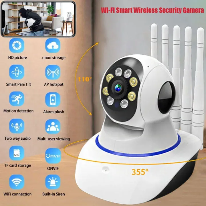 3MP 11 IR LED 3.6mm Lens HD PTZ Two Way Audio Wifi SD Card / Cloud Storage IP Indoor Remote Viewing Motion Detection Surveillance Camera R6-30G — photo 2