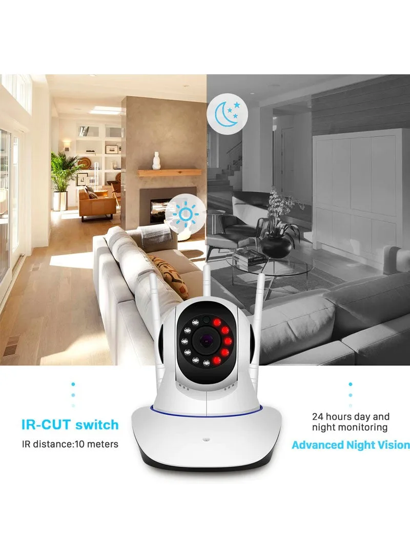 3MP 11 IR LED 3.6mm Lens HD PTZ Two Way Audio Wifi SD Card / Cloud Storage IP Indoor Remote Viewing Motion Detection Surveillance Camera R6-30G — photo 6