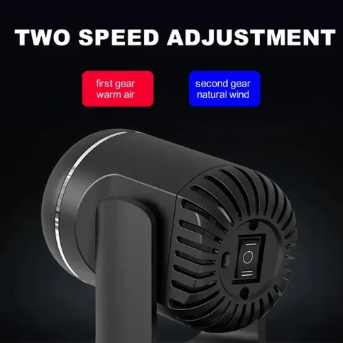 130W 12V Car Heater Fast Heating Windshield Defroster Demister Electric Fan Heater for Cars SUV Truck & Trailer - Black β photo 4