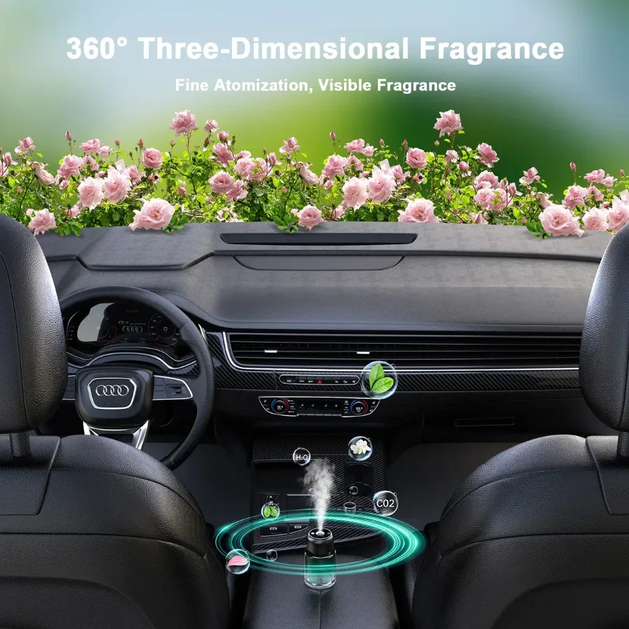 Car Humidifier Fragrance With Laser Light β photo 4