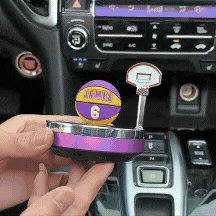 Car Air Fresher Aromatherapy Basketball Solar Turning Ball β photo 6