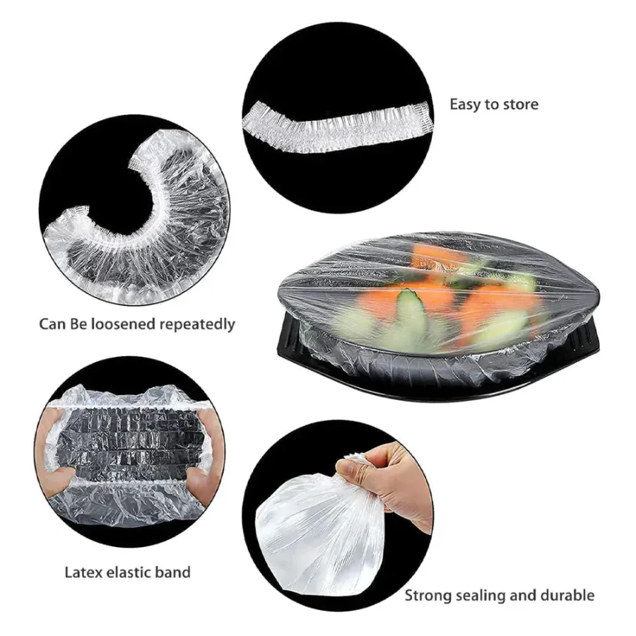 100pcs Disposable Food Bowl Cover Bag Storage — photo 3
