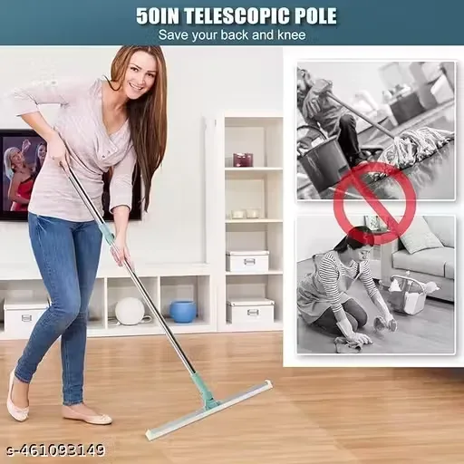 Silicon Floor Wiper With Stainless Steel Extendable Handle β photo 6