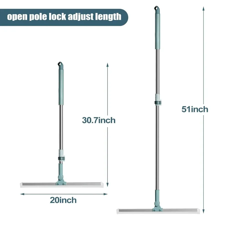 Silicon Floor Wiper With Stainless Steel Extendable Handle β photo 7