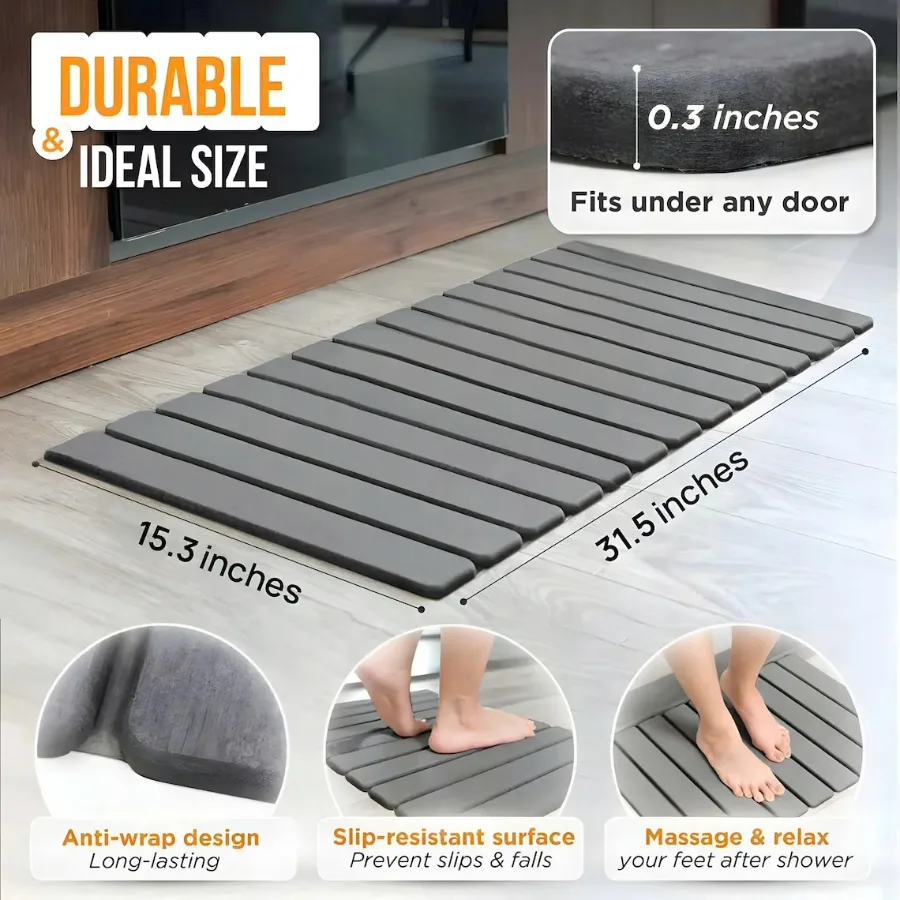 Luxury Foldable Stone Drying Mat Anti Slip Bathroom/Kitcheniuv — photo 8