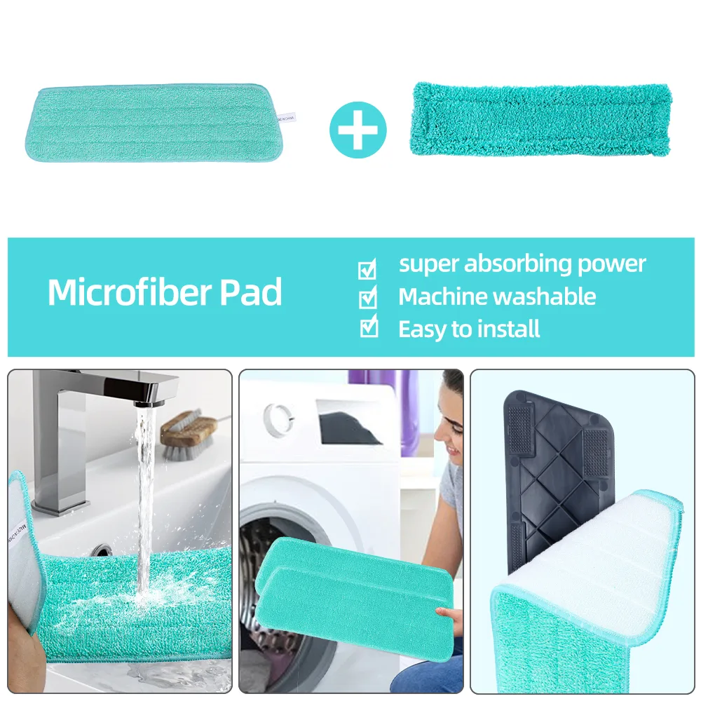 2 in 1 Spray Mop Window Cleaning Tool Lazy Magic Mop with 410ml Water Tank — photo 2