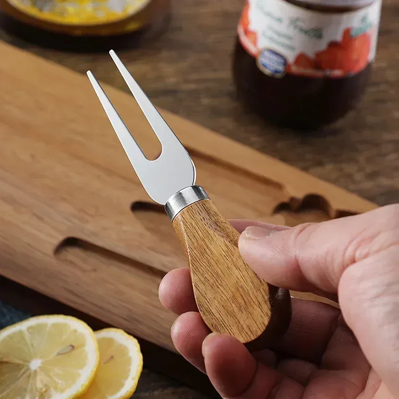 a Wood Cheese Board and Knife Set: Charcuterie Serving Platter for Meat, Cheese, Crackers β photo 5