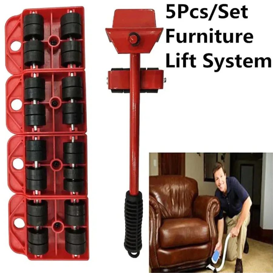 Easy Lifter Tool Moving Helpers System With 4 Wheel Sliders — photo 3