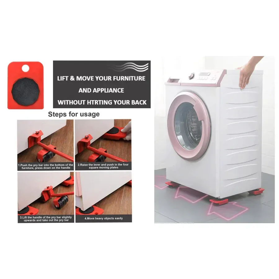 Easy Lifter Tool Moving Helpers System With 4 Wheel Sliders — photo 7