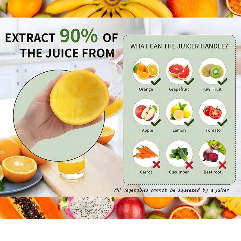 Portable Rechargeable Electric Citrus Juicer Hands-Free β photo 2