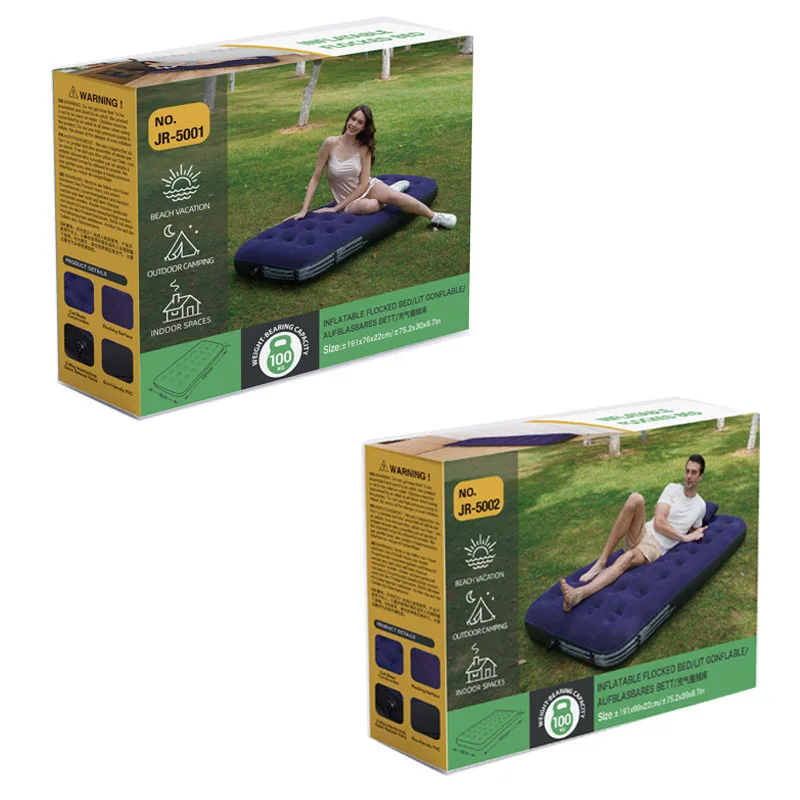 Single Camping Air Mattress PVC Inflatable Bed — photo 7