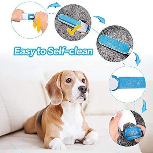 Pet Hair Remover Brush for Dogs and Cats with Efficient Double-Sided Self Cleaning Base, Animal Hair Removal Tool β photo 4