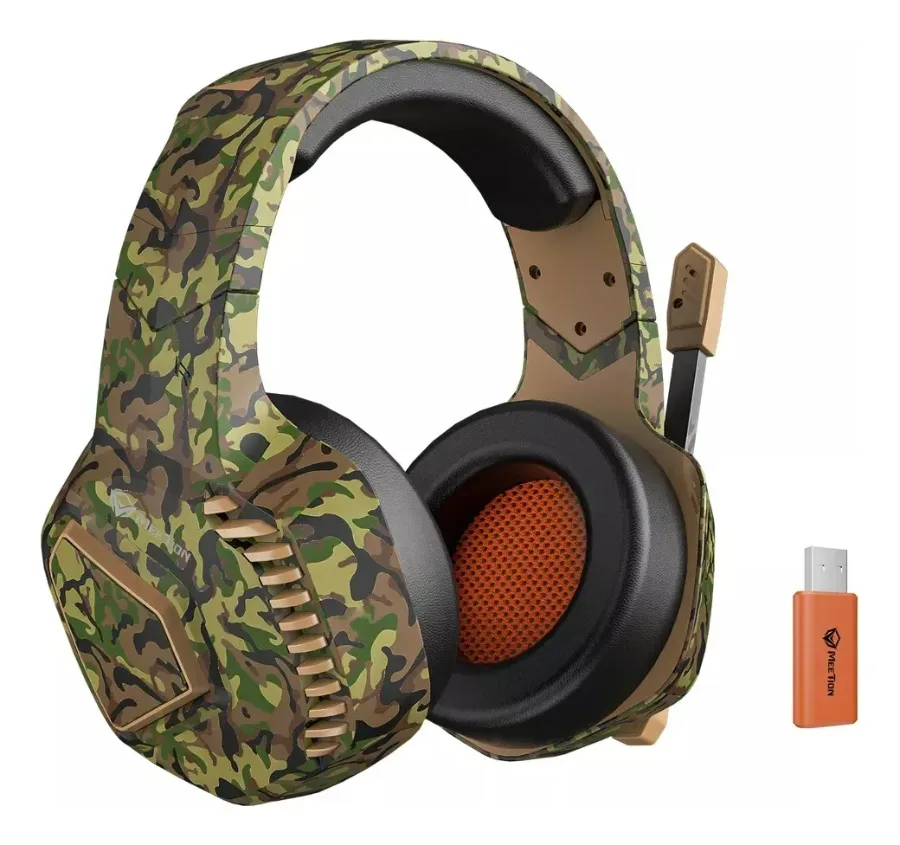 Wireless Bluetooth Gaming Headphones Meetion MTBth014 Color Jungle Green β photo 6