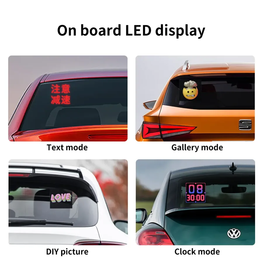 Car LED Smart Screen APP Control Full Color LED Screen Panel — photo 2