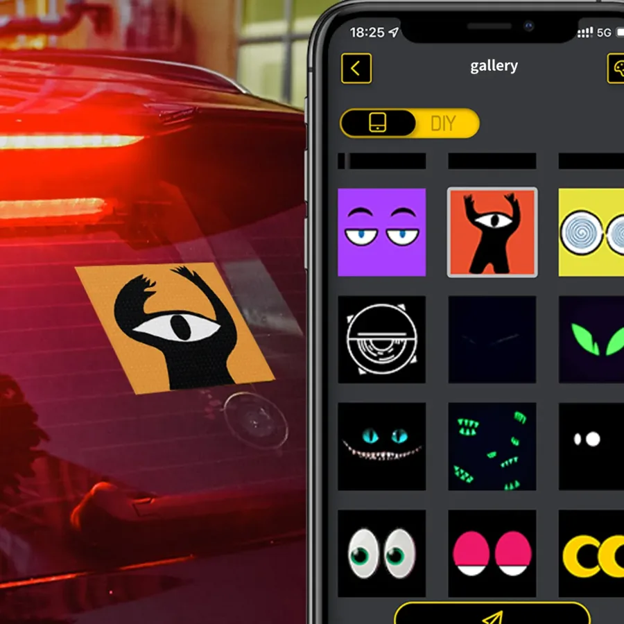 Car LED Smart Screen APP Control Full Color LED Screen Panel β photo 3