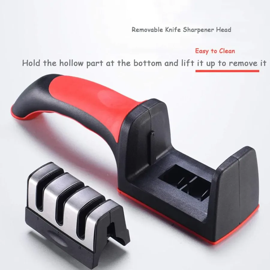 Premium Knife Sharpener, with 3-Stage Blades Sharpener Stone β photo 6