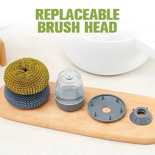 Soap Dispensing Dishwashing Brush Kitchen Cleaning β photo 5