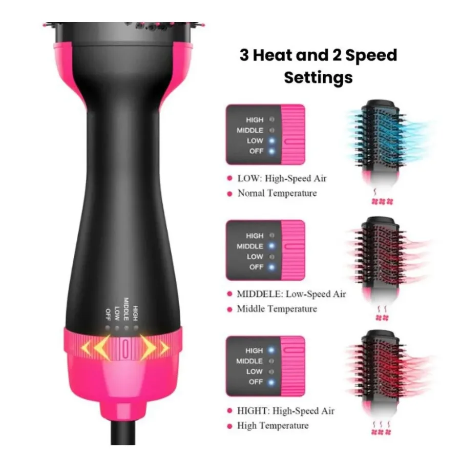 Hair Dryer And Styler Hot Air Brush- 1000W — photo 4