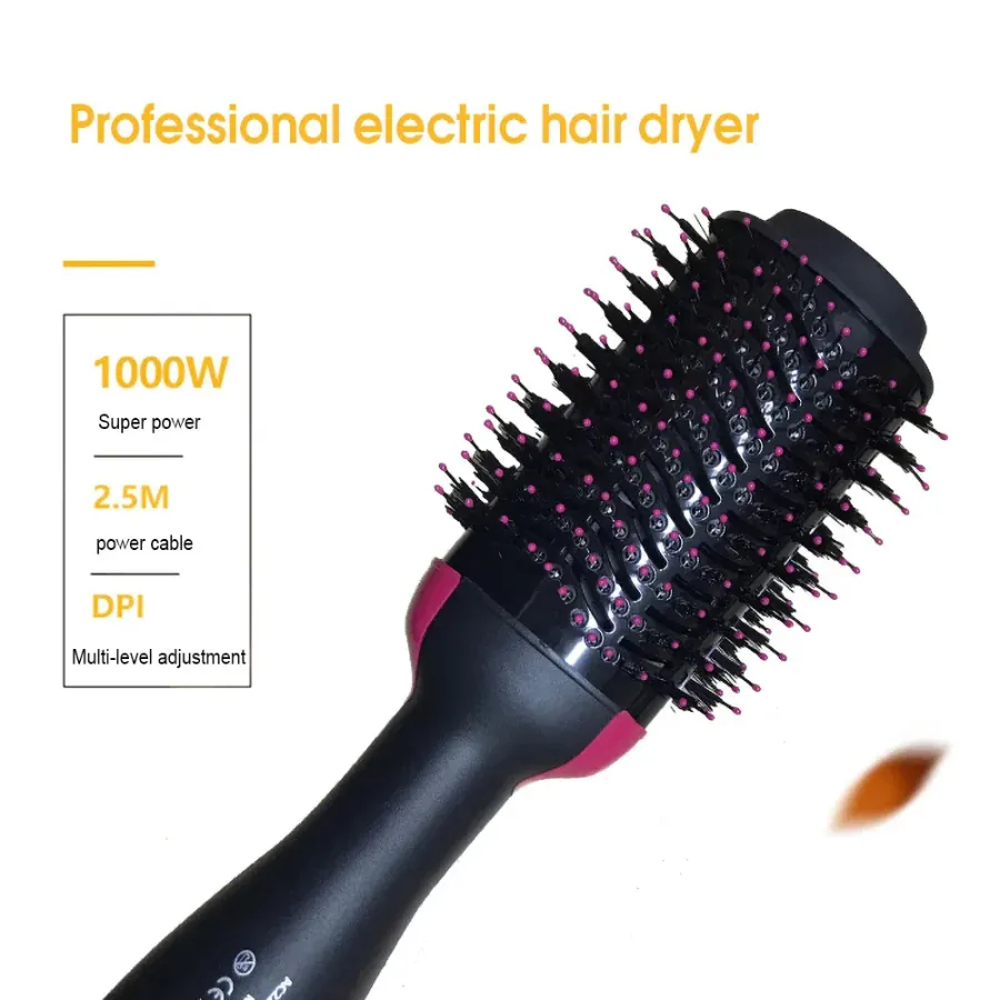 Hair Dryer And Styler Hot Air Brush- 1000W β photo 8